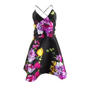 BCX Juniors' Asymmetrical Fit & Flare Dress  Size 1 (NWT)